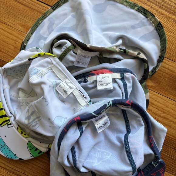 Bundle of 4 Swimlids Sun Hats with Neck Protection- Infant Size OSFM - Picture 10 of 10